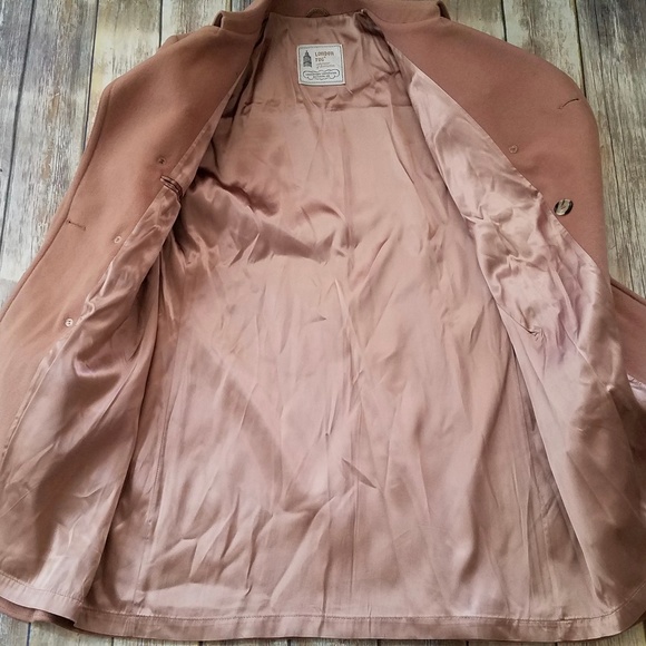 London Fog Vintage Men's Wool Coat w/Vintage Scarf - Picture 5 of 7